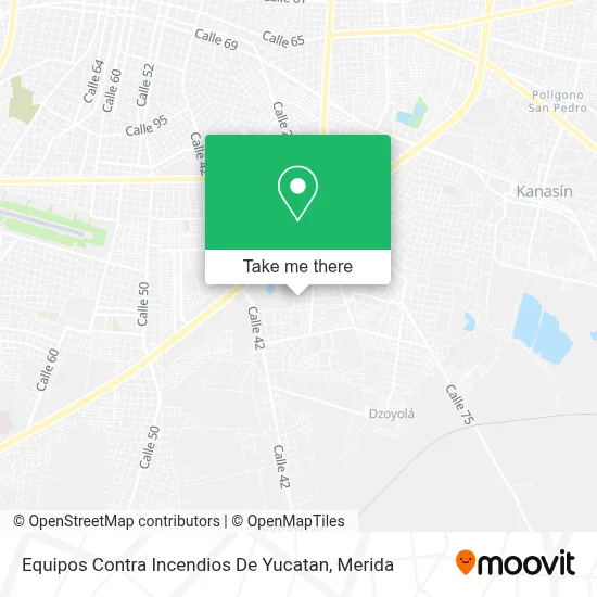 Equipos Contra Incendios De Yucatan map