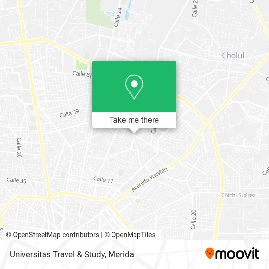 Universitas Travel & Study map