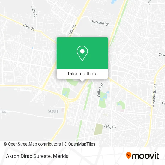 Akron Dirac Sureste map