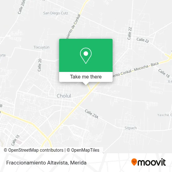 Fraccionamiento Altavista map