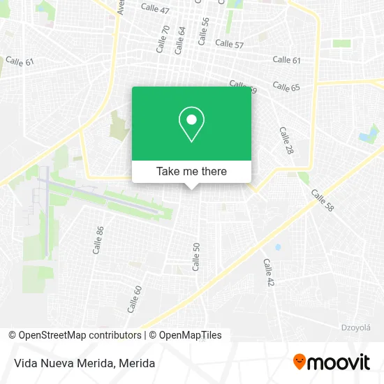 Vida Nueva Merida map