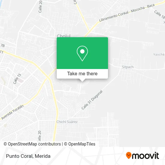Punto Coral map