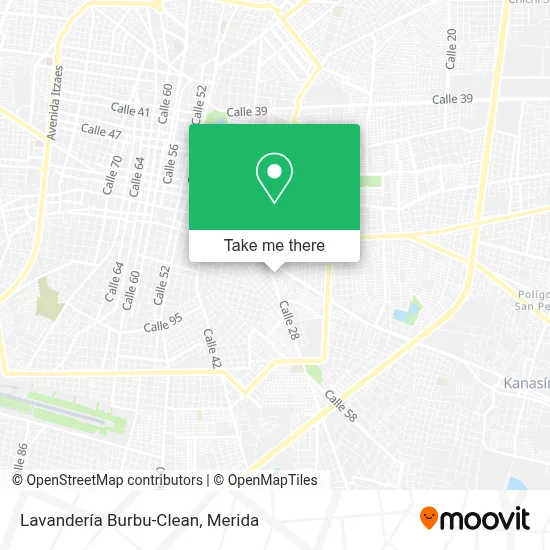Lavandería Burbu-Clean map