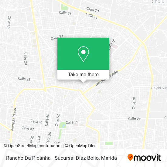 Rancho Da Picanha - Sucursal Díaz Bolio map