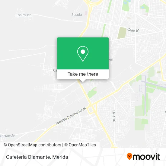 Cafetería Diamante map