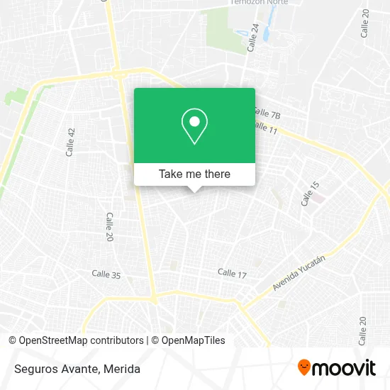 Seguros Avante map