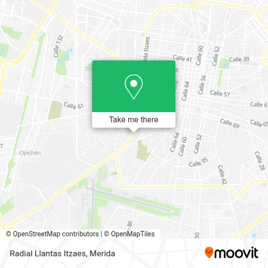 Radial Llantas Itzaes map