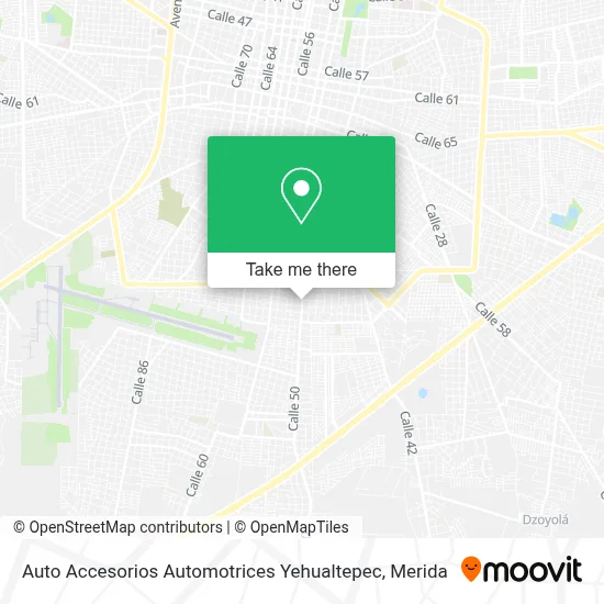Auto Accesorios Automotrices Yehualtepec map