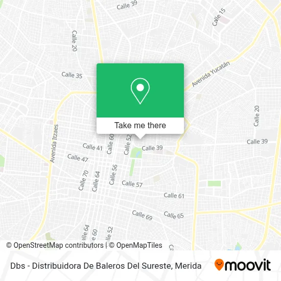 Dbs - Distribuidora De Baleros Del Sureste map