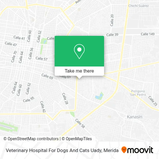 Veterinary Hospital For Dogs And Cats Uady map