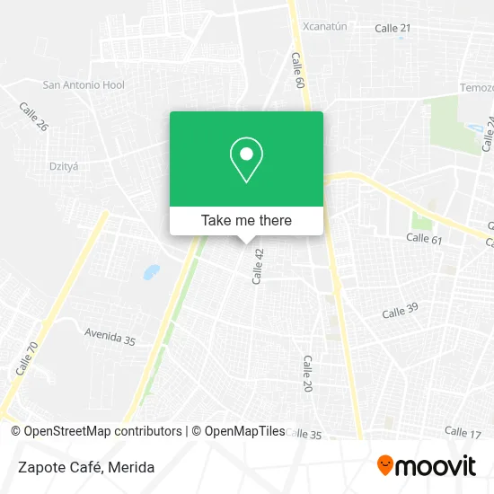 Zapote Café map