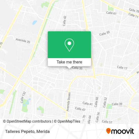 Talleres Pepeto map