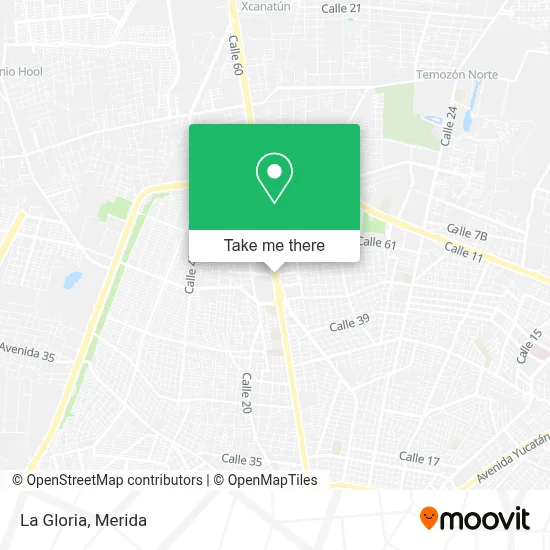 La Gloria map