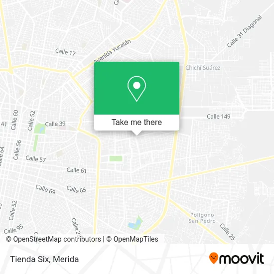 Tienda Six map
