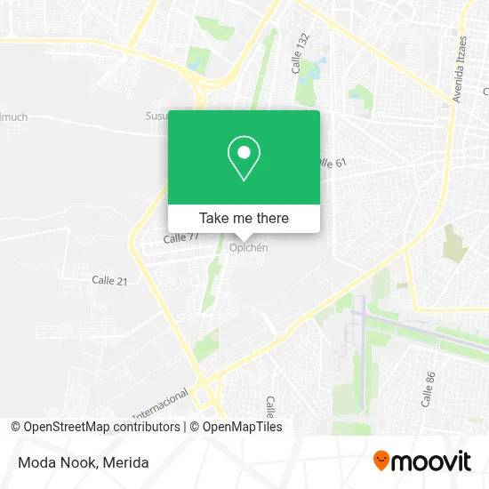 Moda Nook map