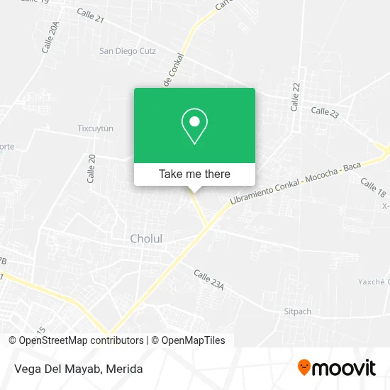 Vega Del Mayab map