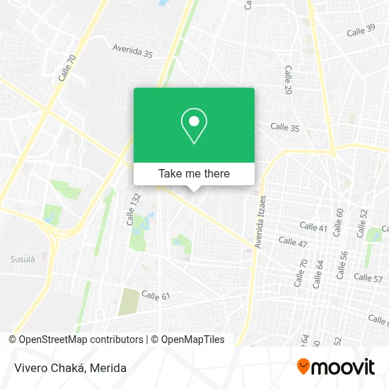 Vivero Chaká map
