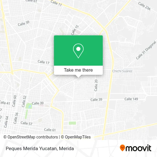 Peques Merida Yucatan map