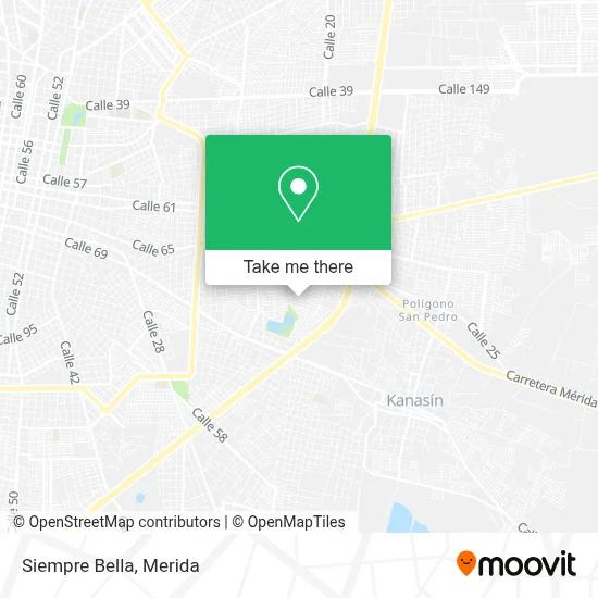 Siempre Bella map