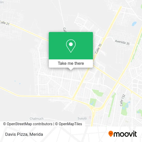 Davis Pizza map