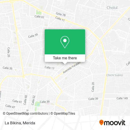 La Bikina map