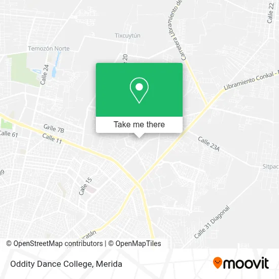 Oddity Dance College map