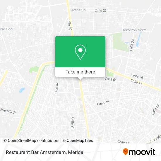 Restaurant Bar Amsterdam map