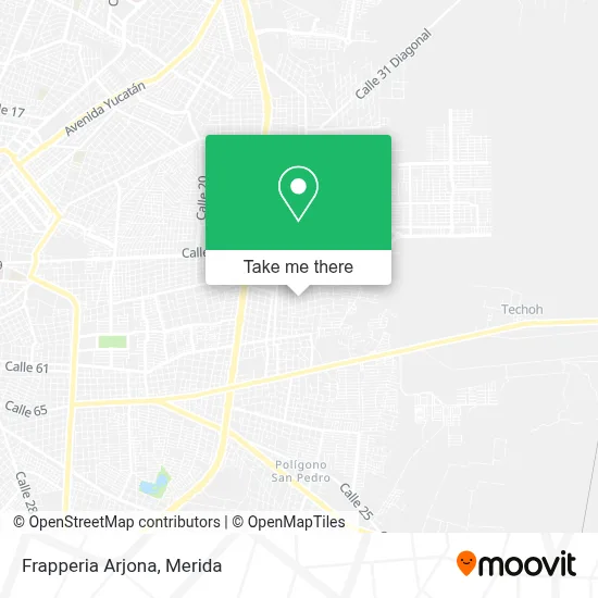 Frapperia Arjona map