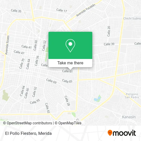 El Pollo Fiestero map
