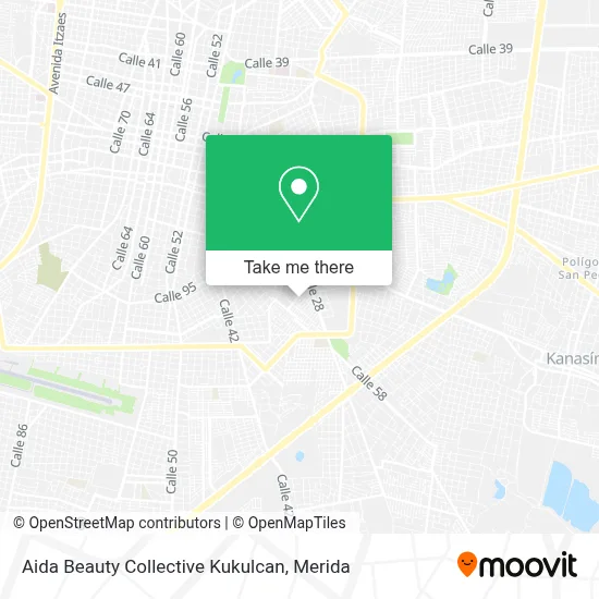 Aida Beauty Collective Kukulcan map