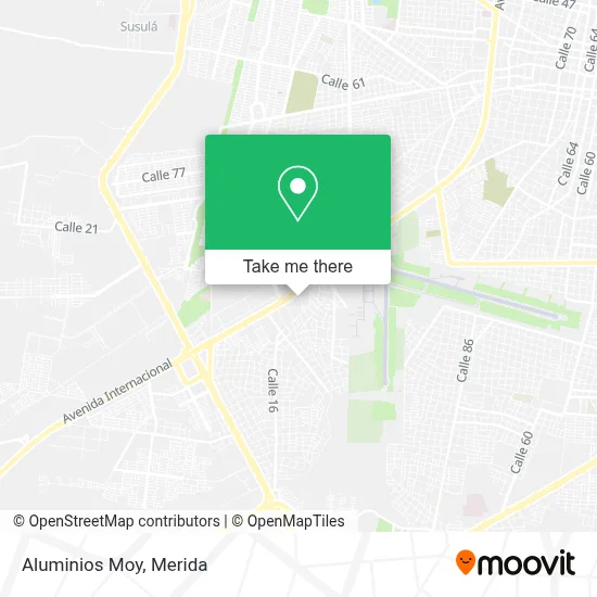 Aluminios Moy map
