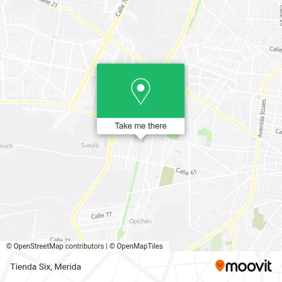 Tienda Six map