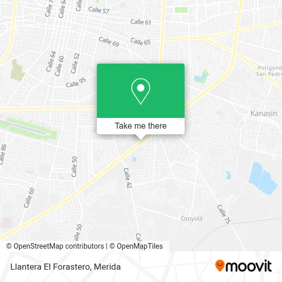 Llantera El Forastero map