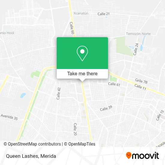 Queen Lashes map