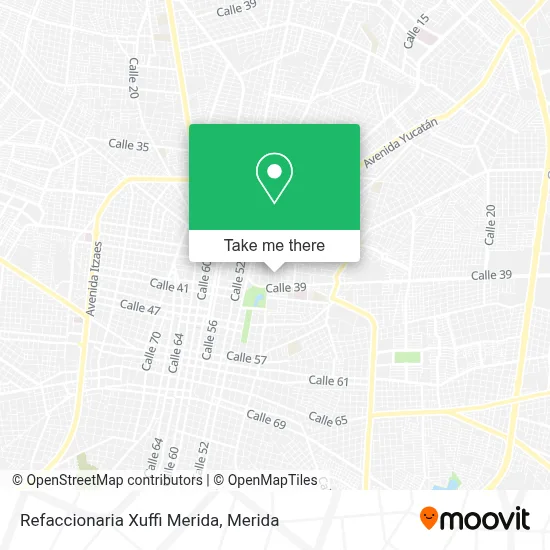 Refaccionaria Xuffi Merida map