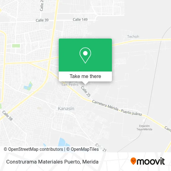Construrama Materiales Puerto map