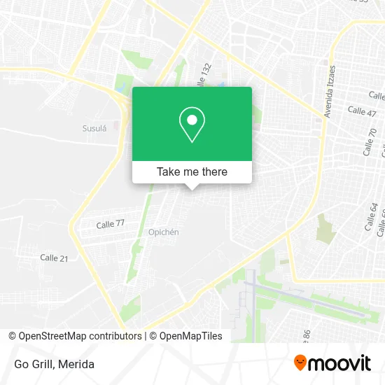 Go Grill map