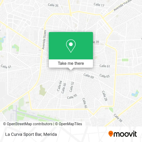 La Curva Sport Bar map