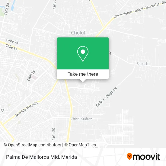 Palma De Mallorca Mid map