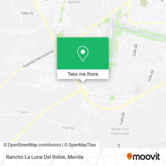 Rancho La Luna Del Roble map