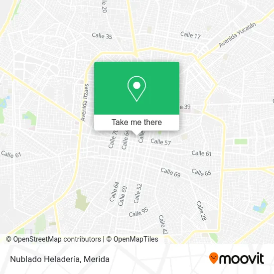 Nublado Heladería map