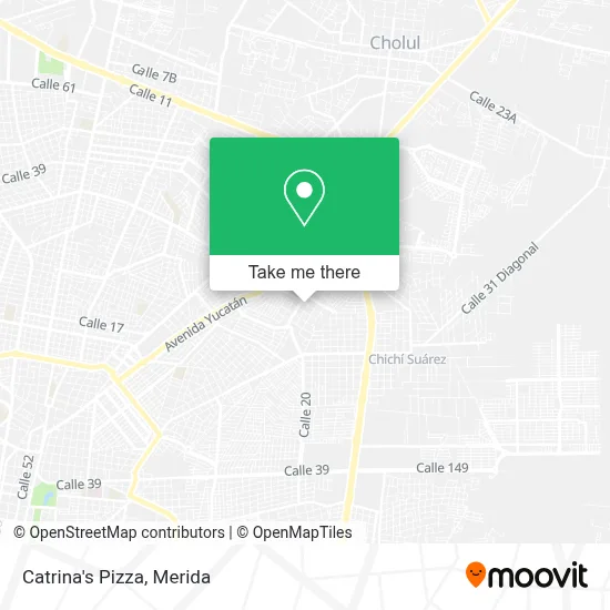 Catrina's Pizza map