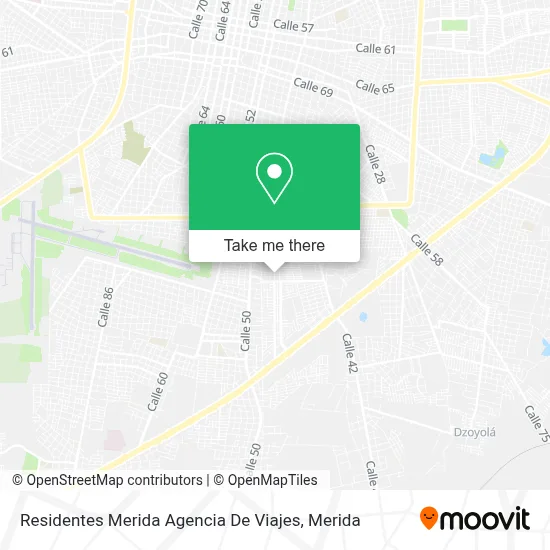 Residentes Merida Agencia De Viajes map