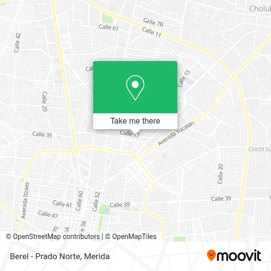 Berel - Prado Norte map