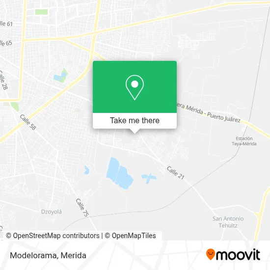 Modelorama map