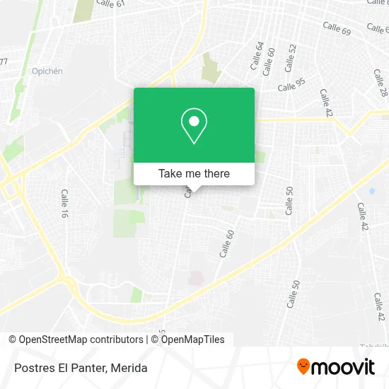 Postres El Panter map