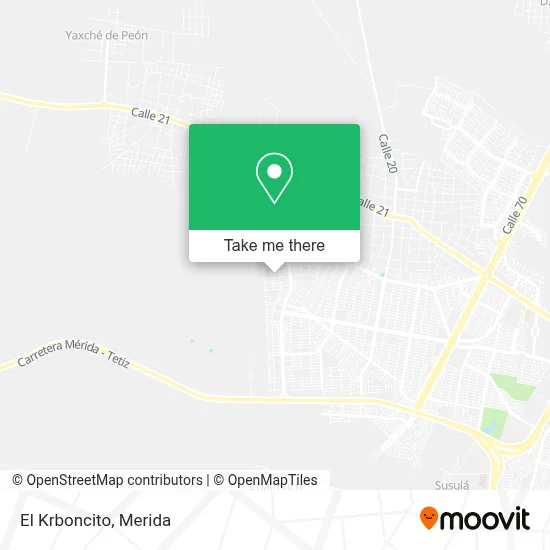 El Krboncito map