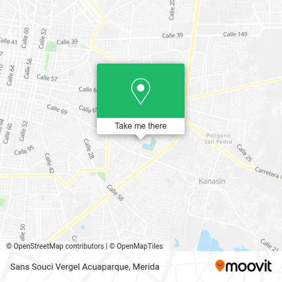 Sans Souci Vergel Acuaparque map
