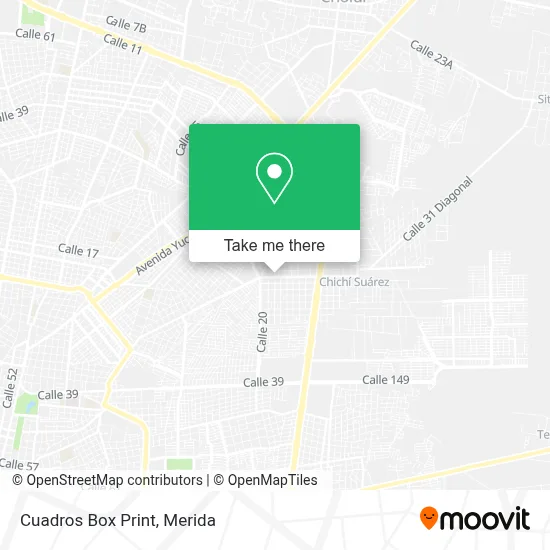 Cuadros Box Print map