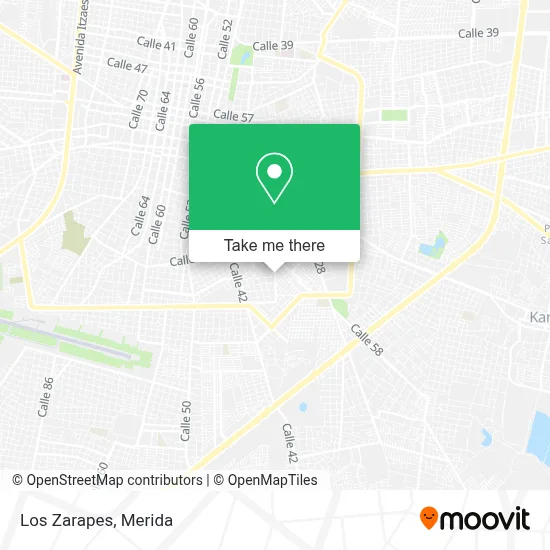 Los Zarapes map
